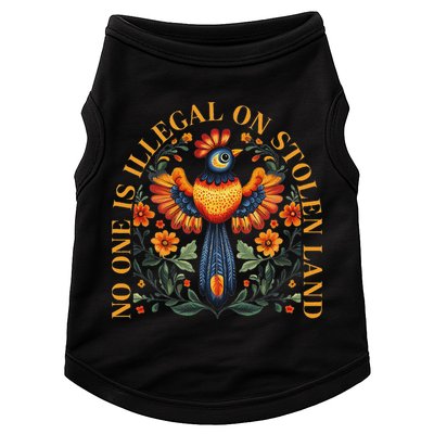 No One Is Illegal On Stolen Land Native Americans Doggie Tank