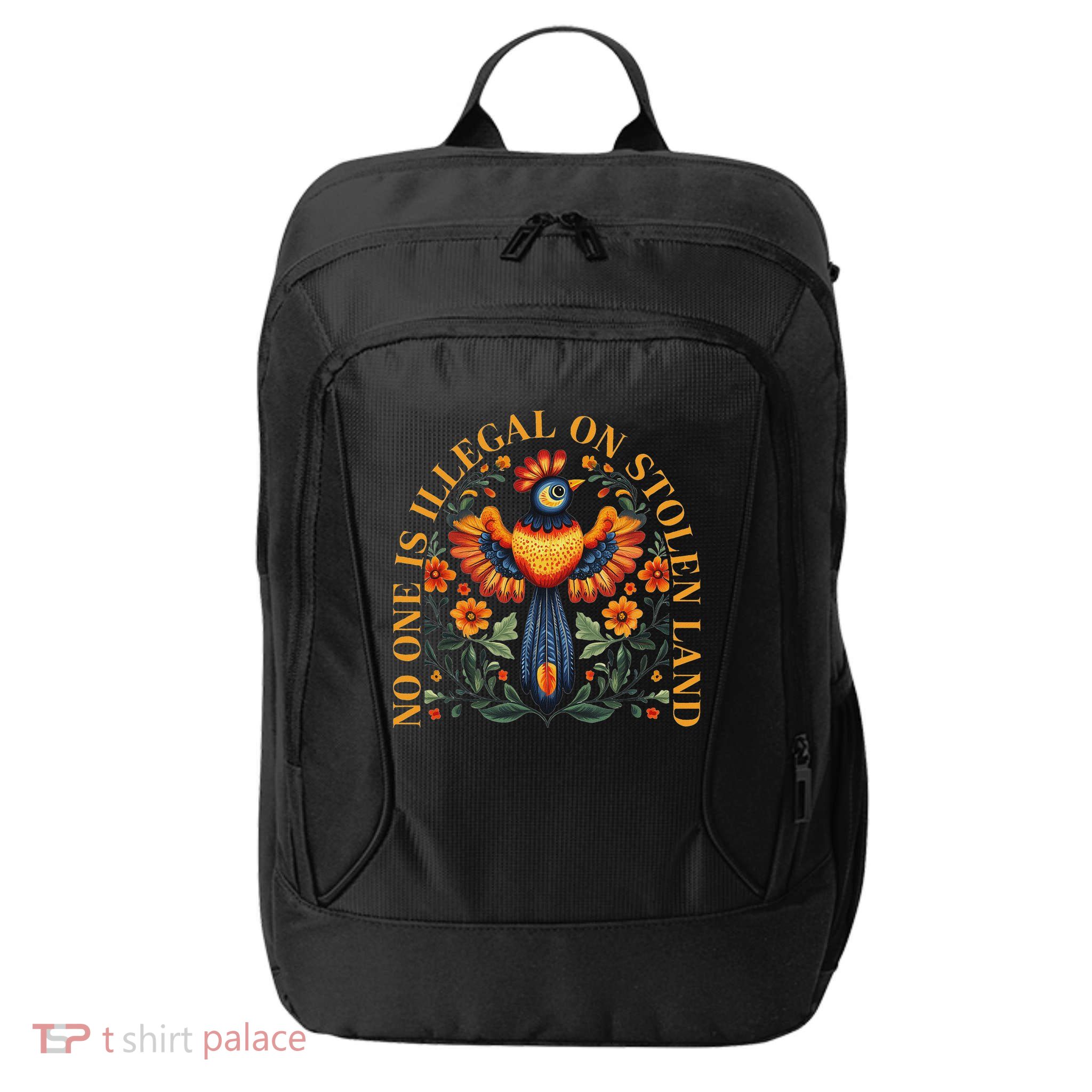No One Is Illegal On Stolen Land Native Americans City Backpack