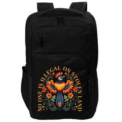 No One Is Illegal On Stolen Land Native Americans Impact Tech Backpack