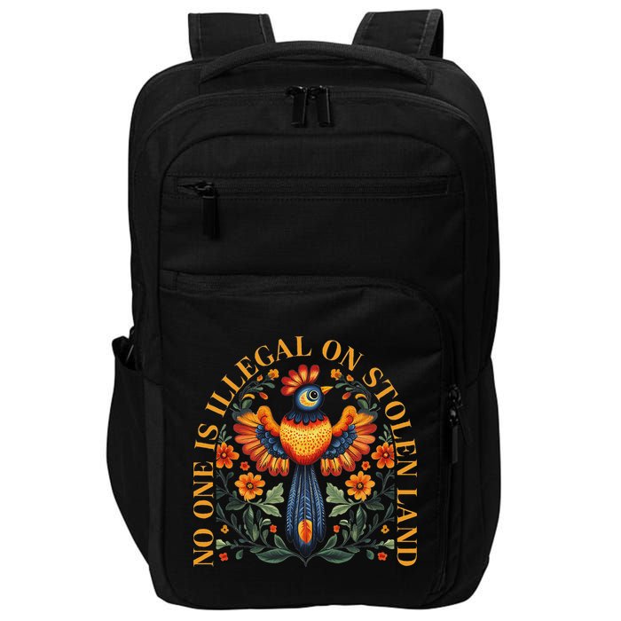No One Is Illegal On Stolen Land Native Americans Impact Tech Backpack