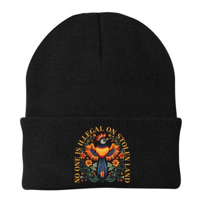 No One Is Illegal On Stolen Land Native Americans Beanie
