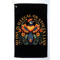 No One Is Illegal On Stolen Land Native Americans Golf Towel