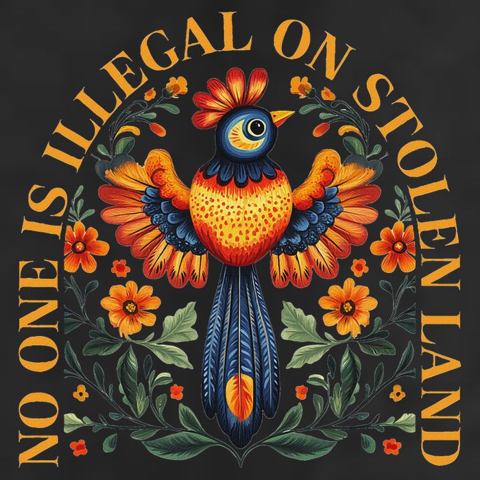 No One Is Illegal On Stolen Land Native Americans Golf Towel