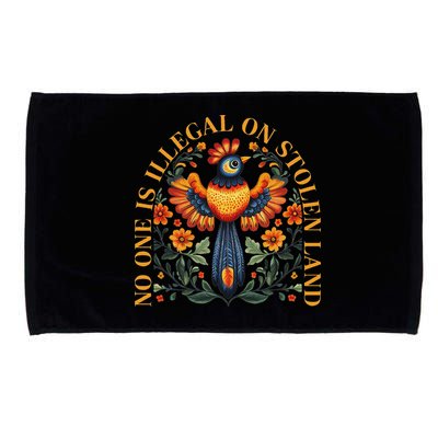 No One Is Illegal On Stolen Land Native Americans Microfiber Hand Towel