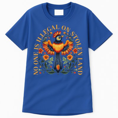 No One Is Illegal On Stolen Land Native Americans Tall T-Shirt