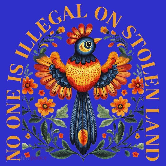 No One Is Illegal On Stolen Land Native Americans Button