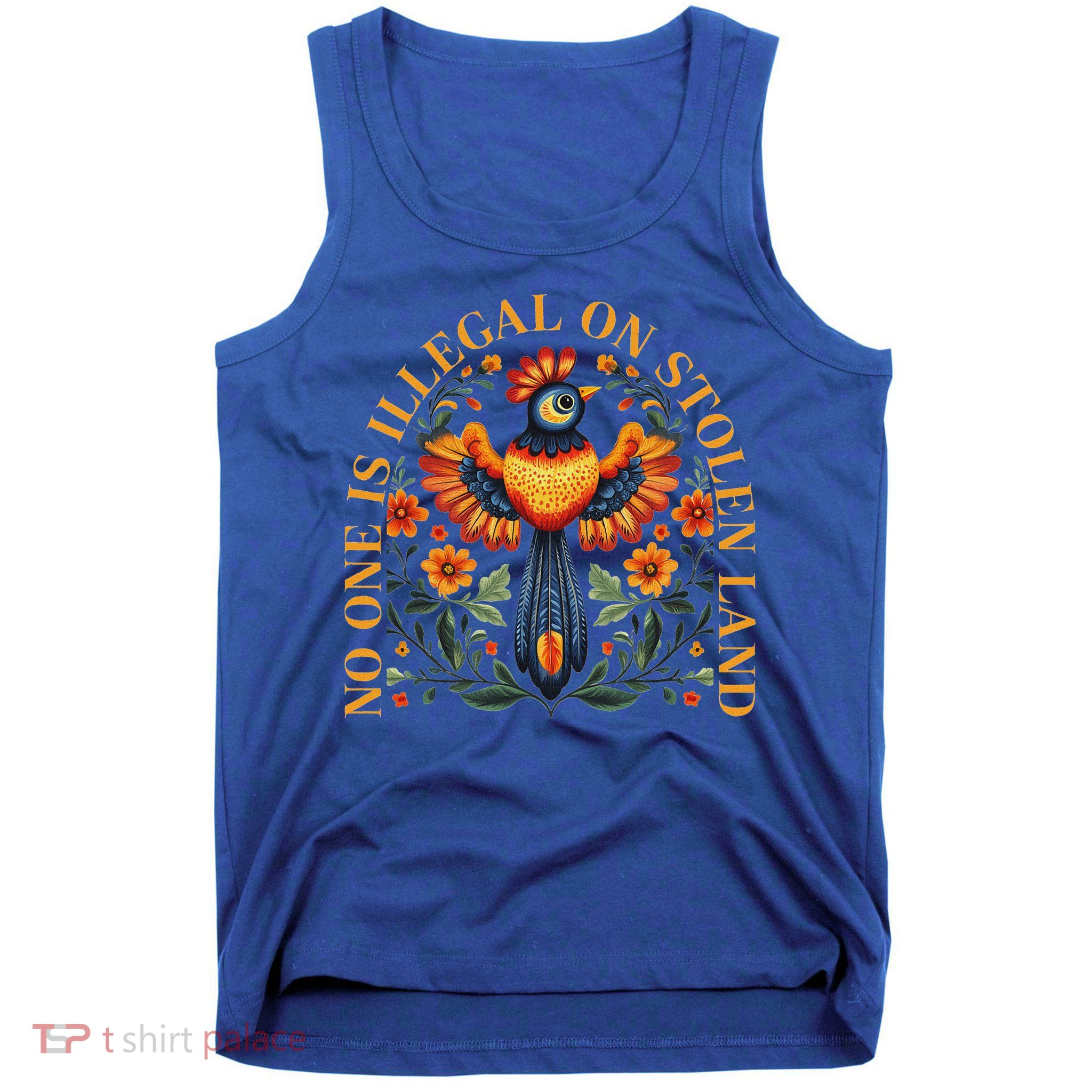 No One Is Illegal On Stolen Land Native Americans Tank Top