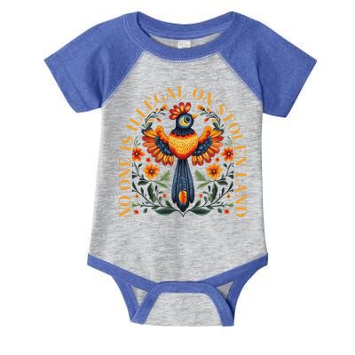 No One Is Illegal On Stolen Land Native Americans Infant Baby Jersey Bodysuit