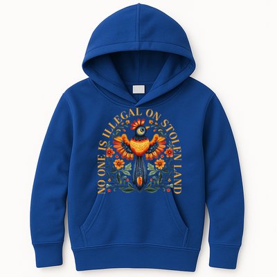 No One Is Illegal On Stolen Land Native Americans Kids Hoodie