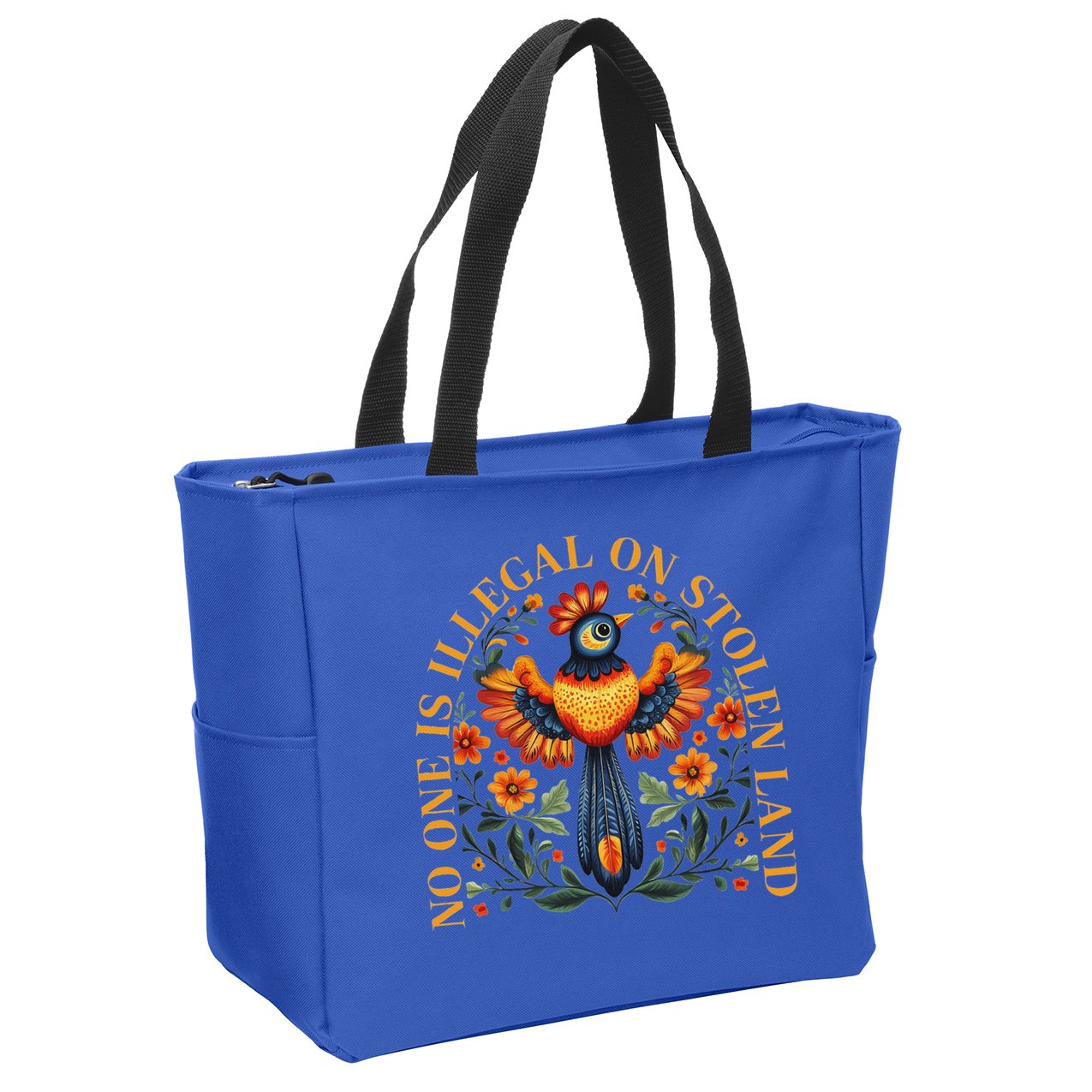 No One Is Illegal On Stolen Land Native Americans Zip Tote Bag