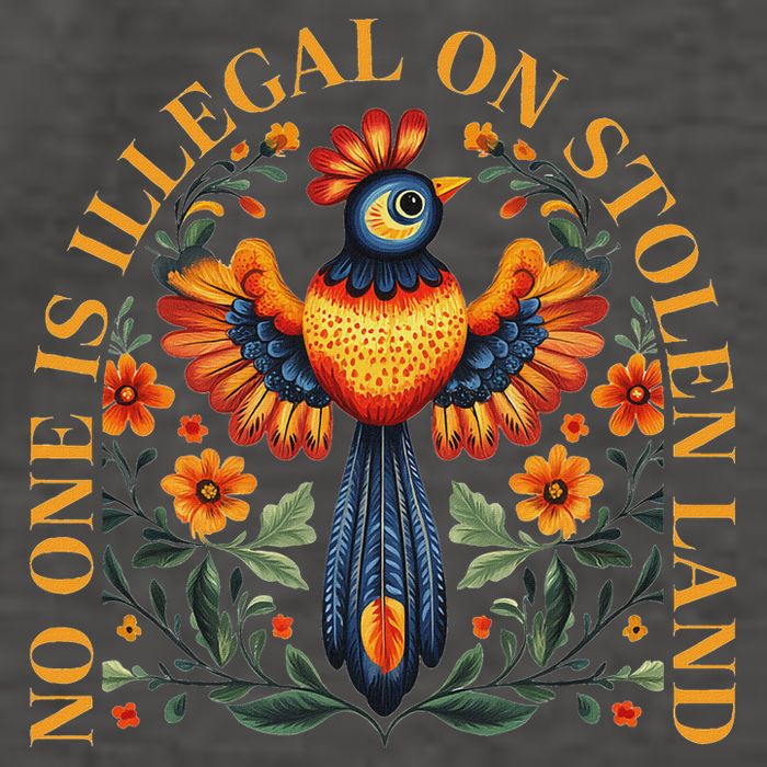 No One Is Illegal On Stolen Land Native Americans Vector Backpack