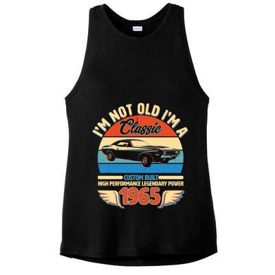Not Old Im A Classic 1965 Car Lovers 60th Birthday Ladies PosiCharge Tri-Blend Wicking Tank