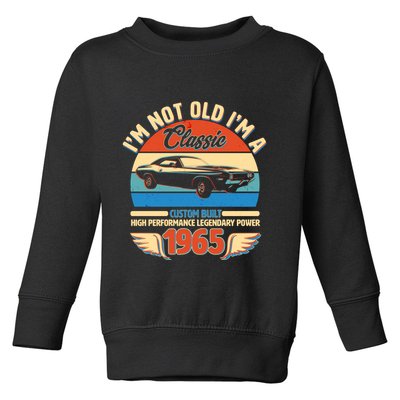 Not Old Im A Classic 1965 Car Lovers 60th Birthday Toddler Sweatshirt