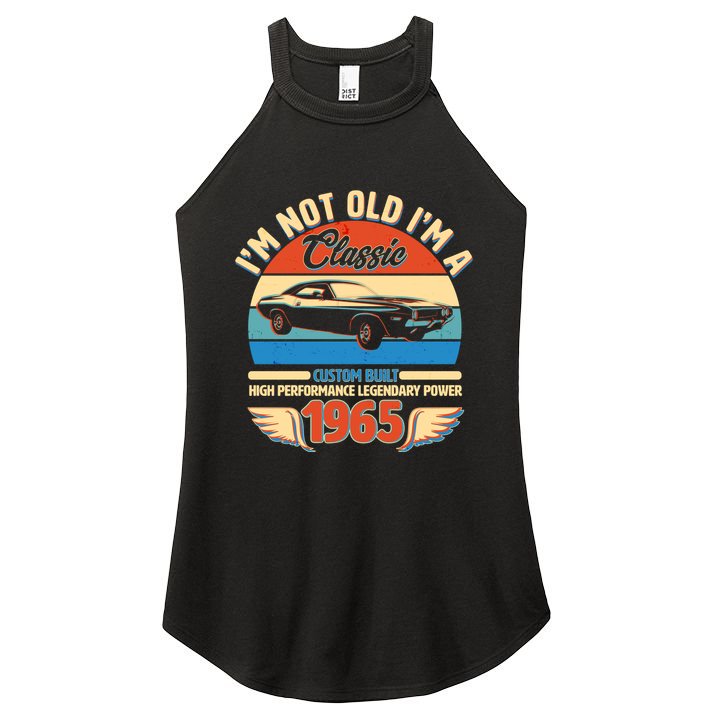 Not Old Im A Classic 1965 Car Lovers 60th Birthday Women's Perfect Tri Rocker Tank