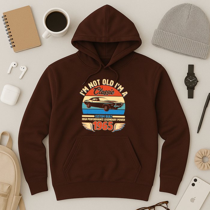 Not Old Im A Classic 1965 Car Lovers 60th Birthday Hoodie
