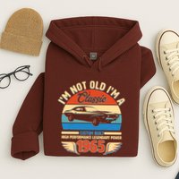 Not Old Im A Classic 1965 Car Lovers 60th Birthday Hoodie