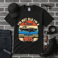 Not Old Im A Classic 1975 Car Lovers 50th Birthday Tall T-Shirt