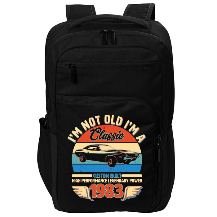 Not Old I'm A Classic 1983 Car Lovers 40th Birthday Impact Tech Backpack
