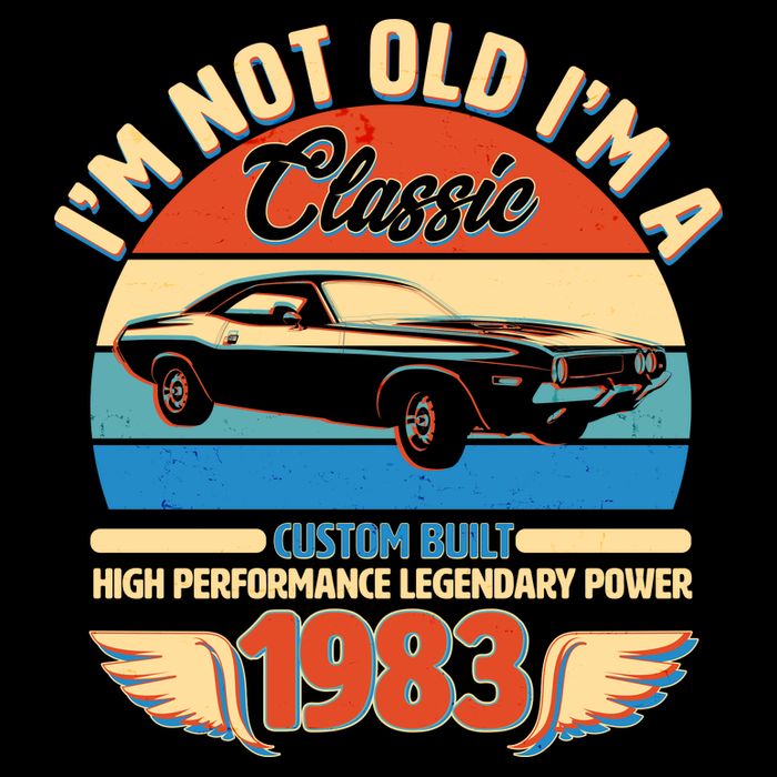 Not Old I'm A Classic 1983 Car Lovers 40th Birthday Impact Tech Backpack