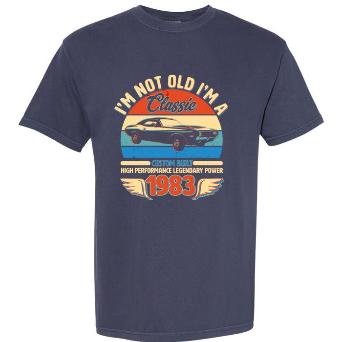 Not Old I'm A Classic 1983 Car Lovers 40th Birthday Garment-Dyed Heavyweight T-Shirt