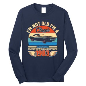 Not Old I'm A Classic 1983 Car Lovers 40th Birthday Long Sleeve Shirt