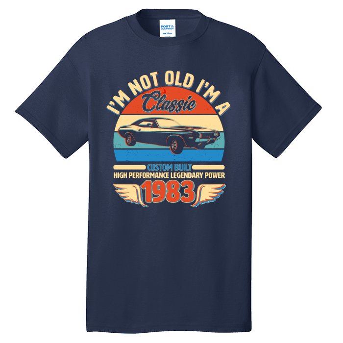 Not Old I'm A Classic 1983 Car Lovers 40th Birthday Tall T-Shirt