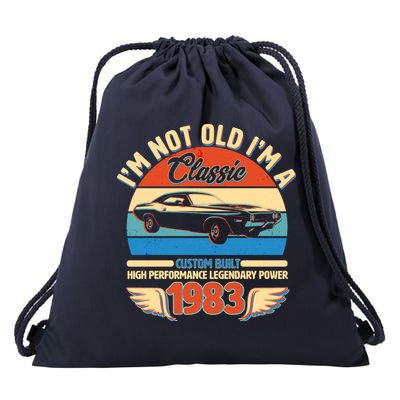 Not Old I'm A Classic 1983 Car Lovers 40th Birthday Drawstring Bag