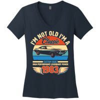 Not Old I'm A Classic 1983 Car Lovers 40th Birthday Women's V-Neck T-Shirt