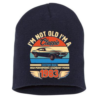Not Old I'm A Classic 1983 Car Lovers 40th Birthday Short Acrylic Beanie
