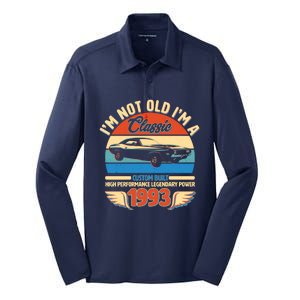 Not Old I'm A Classic 1993 Car Lovers 30th Birthday Silk Touch Performance Long Sleeve Polo