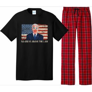 No One Is Above The Law Funny Joe Biden Usa Flag Pajama Set