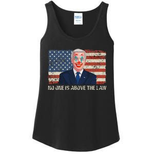 No One Is Above The Law Funny Joe Biden Usa Flag Ladies Essential Tank