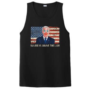 No One Is Above The Law Funny Joe Biden Usa Flag PosiCharge Competitor Tank