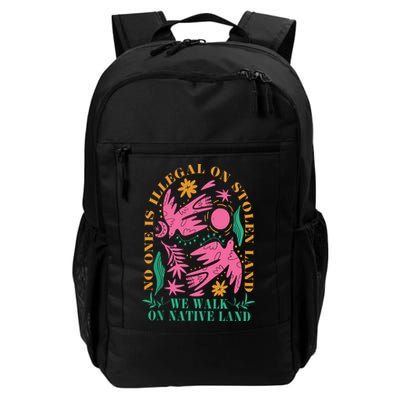 No One Is Illegal On Stolen Land We Walk On Native Land Backpack