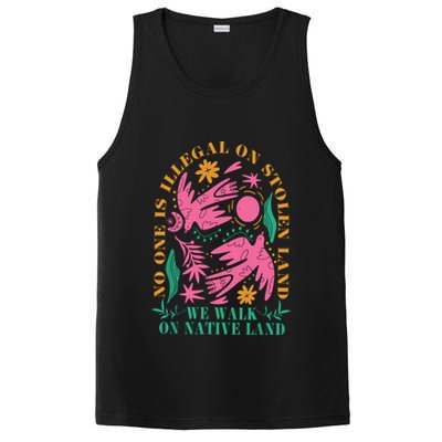 No One Is Illegal On Stolen Land We Walk On Native Land PosiCharge Competitor Tank