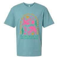No One Is Illegal On Stolen Land We Walk On Native Land Sueded Cloud Jersey T-Shirt
