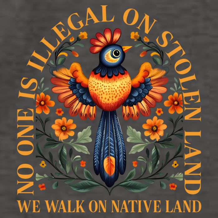 No One is Illegal on Stolen Land We Walk On Native Land Vector Backpack