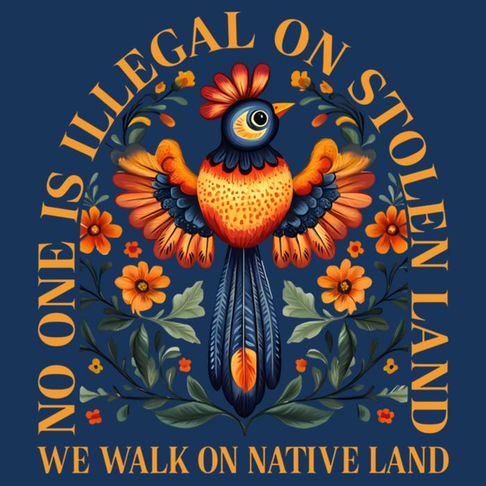 No One is Illegal on Stolen Land We Walk On Native Land 16 in Basic Backpack