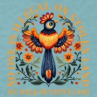 No One is Illegal on Stolen Land We Walk On Native Land Sueded Cloud Jersey T-Shirt