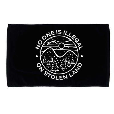 No one is illegal on stolen land Native Tribe Microfiber Hand Towel