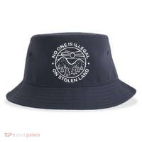 No one is illegal on stolen land Native Tribe Sustainable Bucket Hat