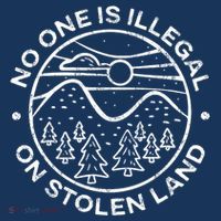 No one is illegal on stolen land Native Tribe Flatbill Hat