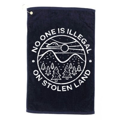 No one is illegal on stolen land Native Tribe Golf Towel