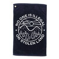 No one is illegal on stolen land Native Tribe Golf Towel