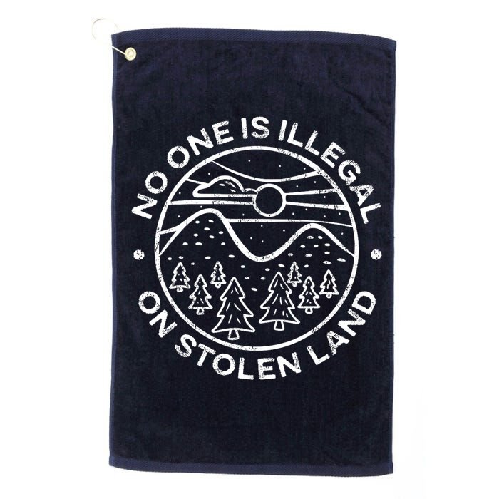 No one is illegal on stolen land Native Tribe Golf Towel