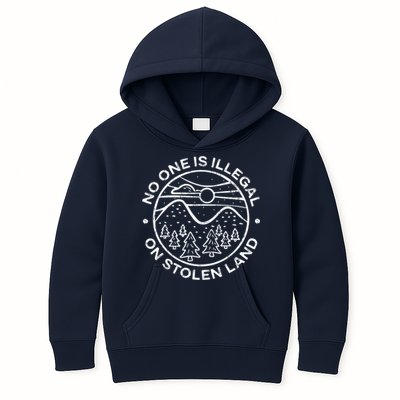 No one is illegal on stolen land Native Tribe Kids Hoodie