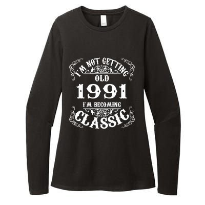 Not Old I Am Classic 1991 32nd Birthday Gift For 32 Year Old Womens CVC Long Sleeve Shirt