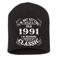 Not Old I Am Classic 1991 32nd Birthday Gift For 32 Year Old Short Acrylic Beanie