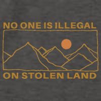 No One Is Illegal On Stolen Land Vector Backpack