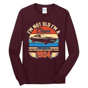 Not Old Im A Classic 1924 Car Lovers 100th Birthday Tall Long Sleeve T-Shirt